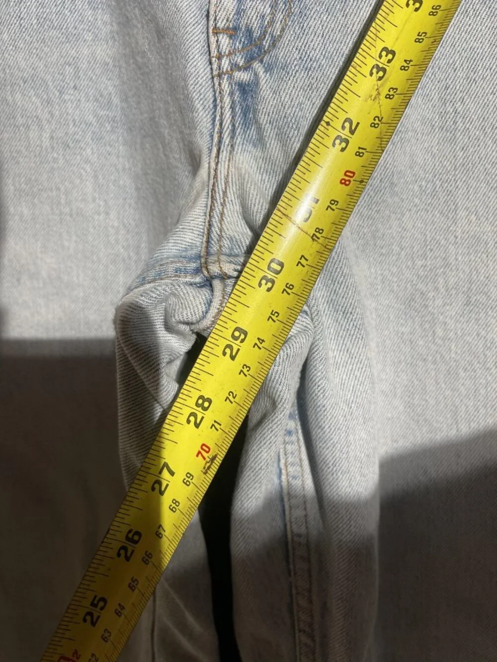 Vintage Levis 550 Jeans Mens Medium High Rise Light Wash Relaxed Tapered 90s